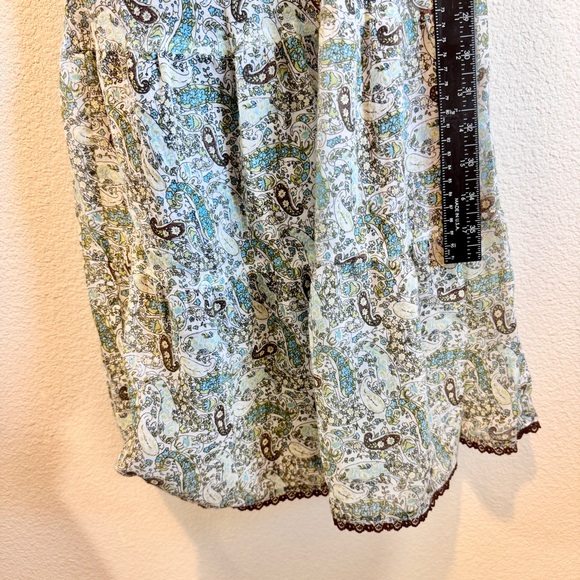 Cottagecore Paisley Midi Dress Boho Prairie Meadow S - Picture 8 of 11